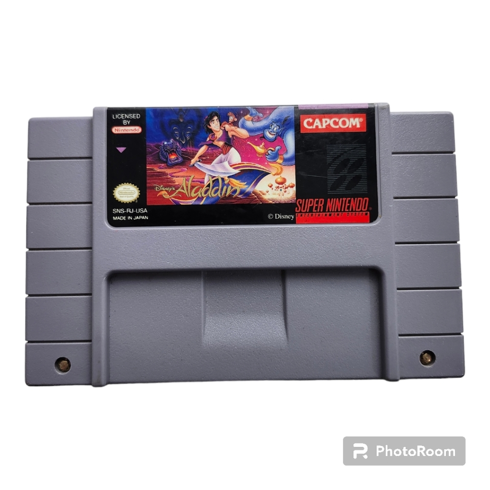 Disney's Aladdin Super Nintendo-SNES Authentic Original Tested